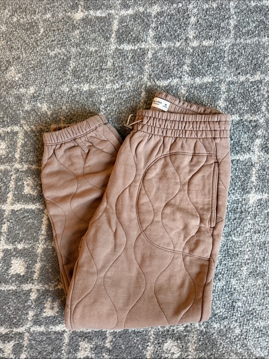 Abercrombie & Fitch Pants - Abercrombie & Fitch Quilted Joggers in Taupe